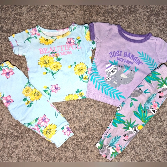 2 set of Baby girl PJs from Children's place. - Picture 1 of 6
